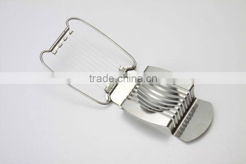Stainless steel egg slicer