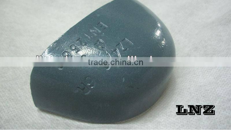 Anti-smashing safety shoes galvanized pipe cap