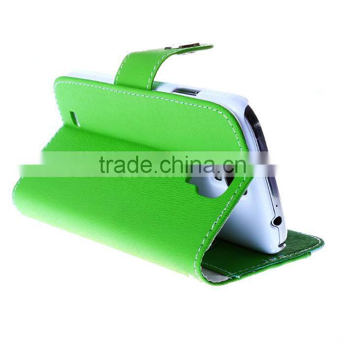New Arrival Flip Wallet Stand PU Case for Samsung S3/S4