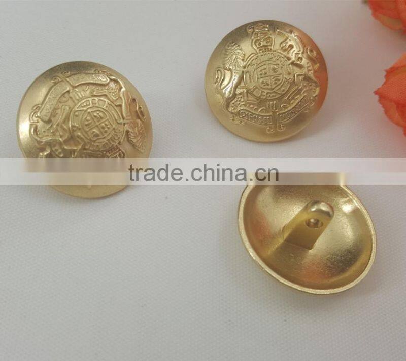 Lion Logo Metal Shank Button