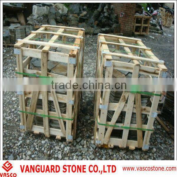 Natural slate green wall plate