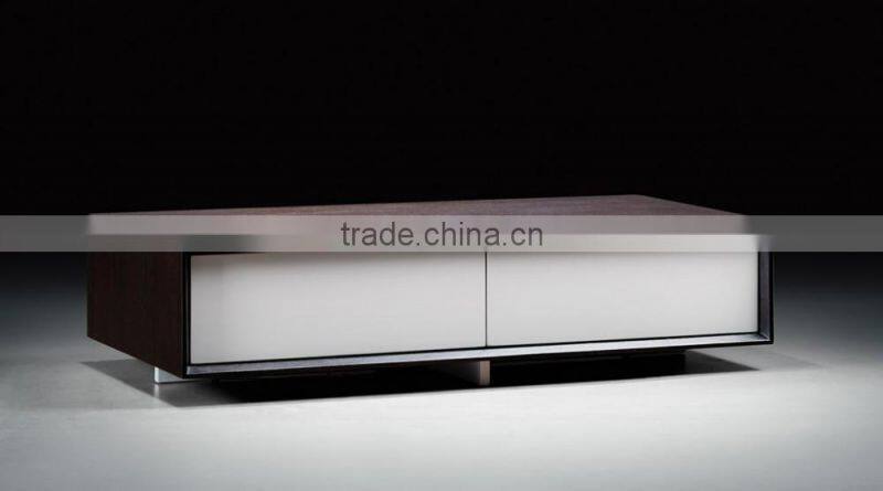 Foshan shunde antique furniture wooden TV cabinet with two drawers for living room