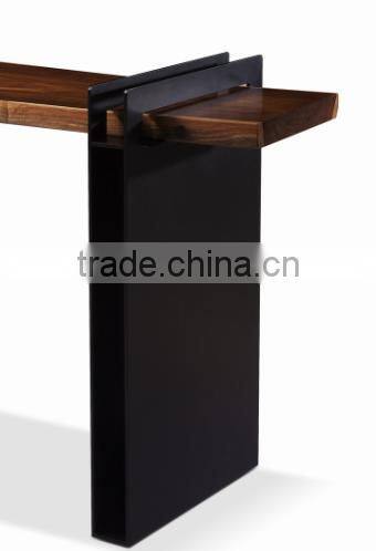 Long Narrow Console Table Morden Simple Design Made In Wood With Metal Leg For Home Use