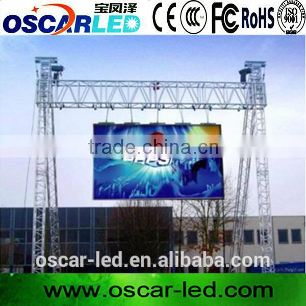 p10 outdoor hanging mobile die-casting rental led full color display