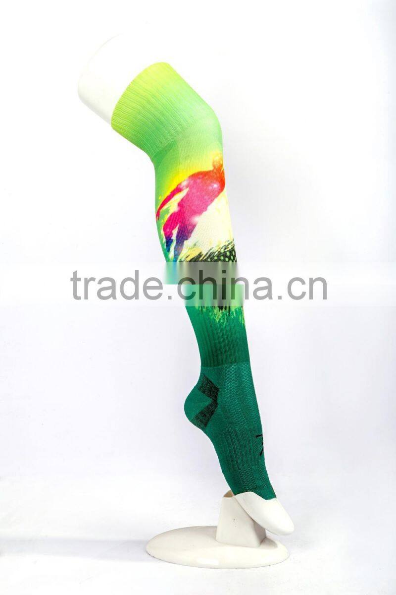 fashion comfortable competitive sublimation men's spandex socks