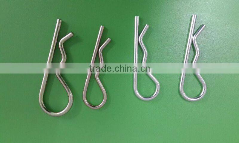 Professional Manufacturer Industry Nickel plated 8mm clevis bolt pin R type clip Hardware