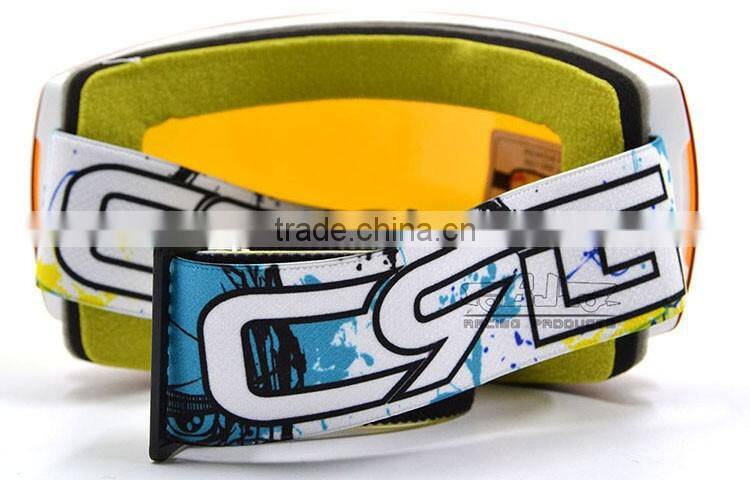 BJ-MG-018A High Performance Double lens Transparent Snow Goggles Glasses