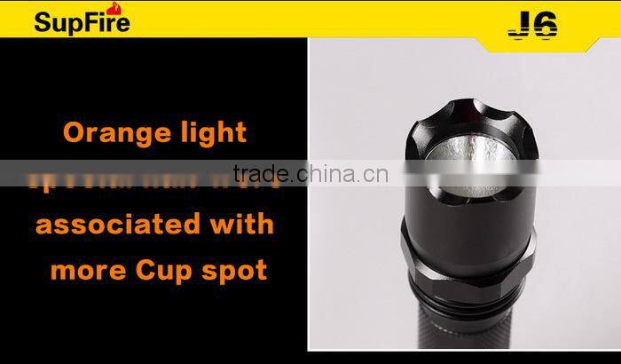 SupFire J6 most powerful rechargeable led flashlight