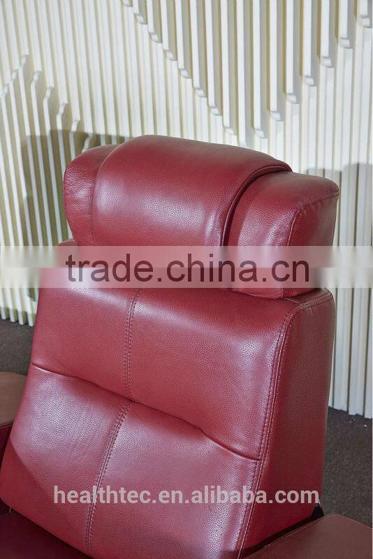 Luxury red home cinema sofa recliner chair