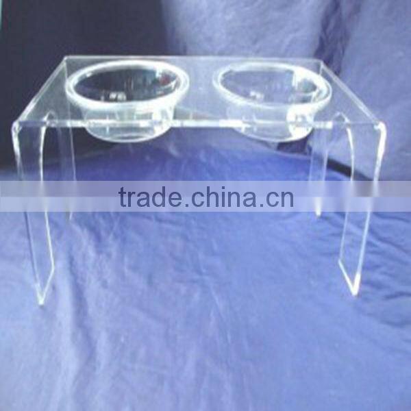 factory directly sale customized transparent acrylic dog bowl
