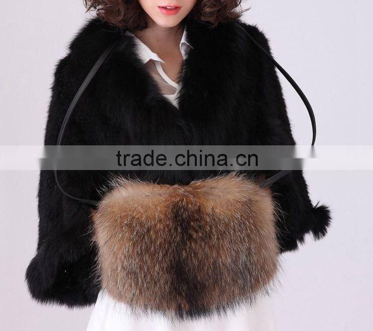 YR785A Hot Sale Winter Hand Warmer/Real Fur Hand Muffs New Arrival