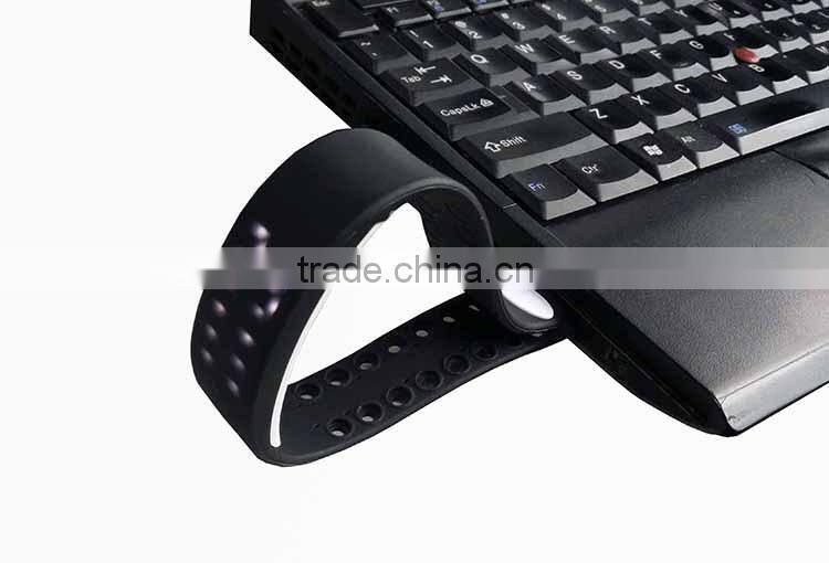 Fashion LED screen smart bluetooth silicone bracelet watch with 3D USB port