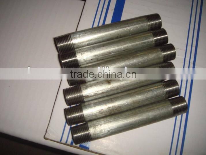 Black oxide finish pipe nipple
