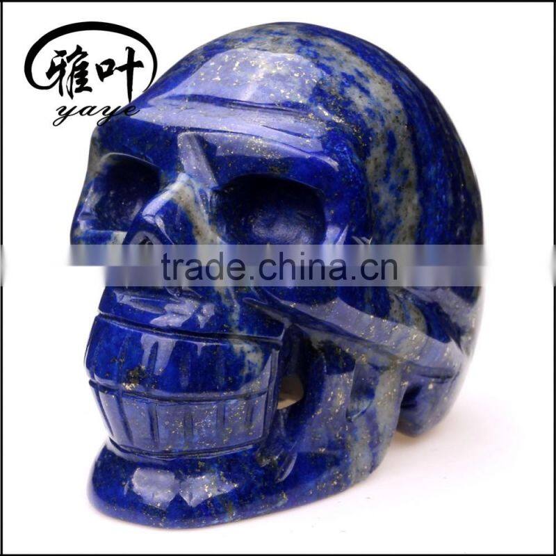 Different Style Hand Carved Gemstones Lepidolite Skulls