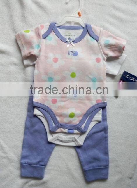 High quality 3pcs baby clothes sets infant clothes sets (in stock)