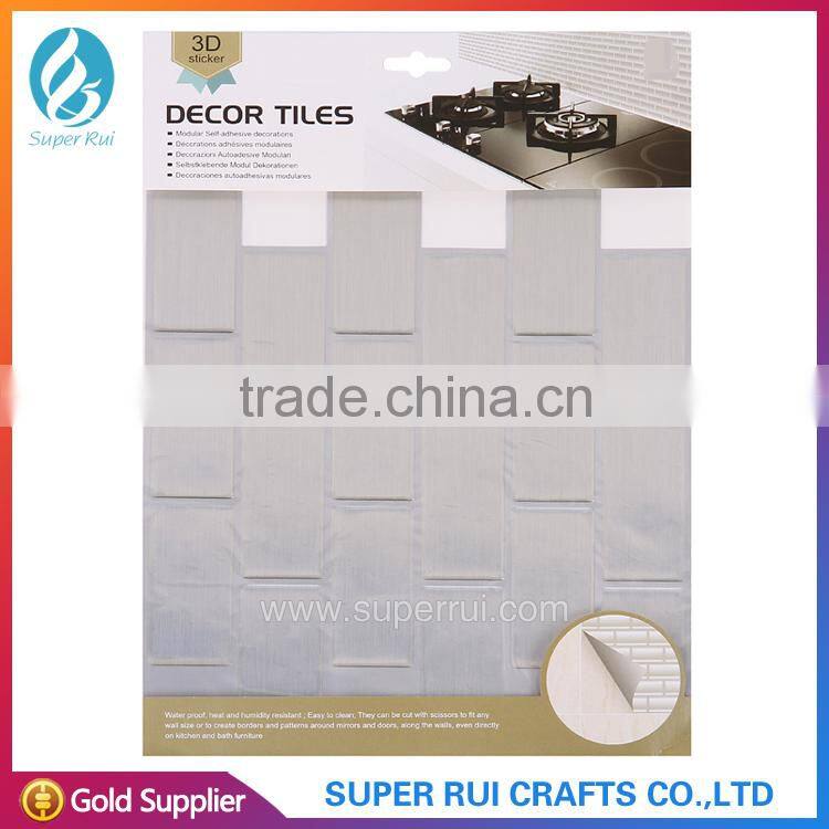 High quality fire and oil proof wall sticker for kitchen decor