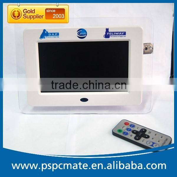 LCD Vedio Advertising Acrylic 7" Digital Photo Frame