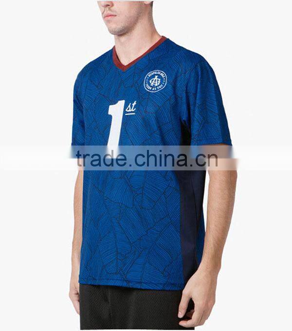 blue soccer uniform with your number and logo unique design soccer uniform