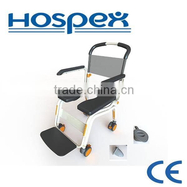 Height adjustment Footrest commode chair