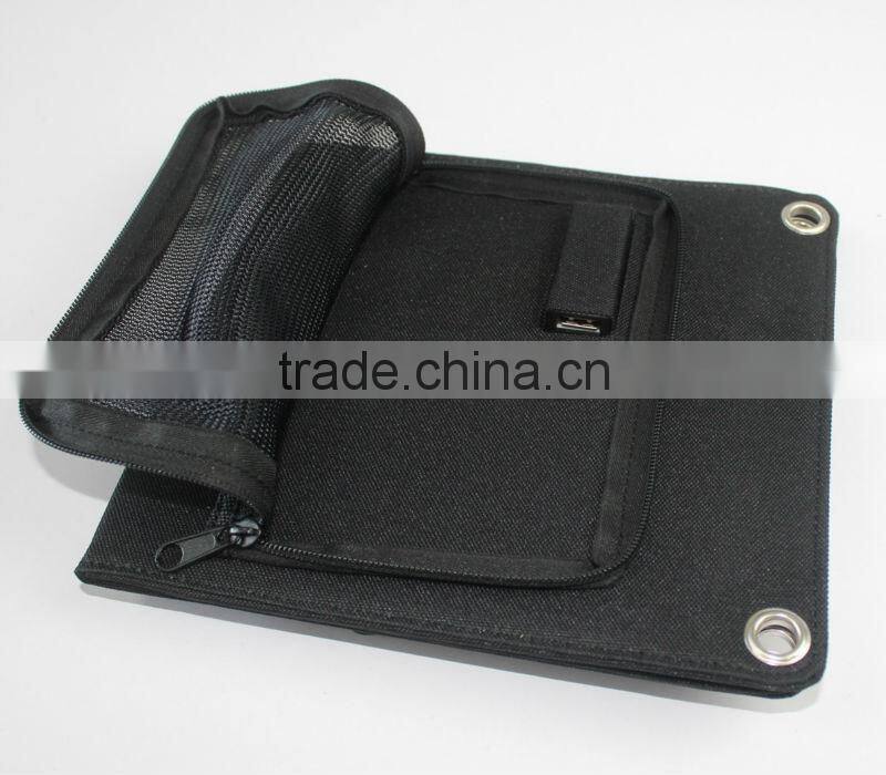 portable solar power bank charger foldable solar bag
