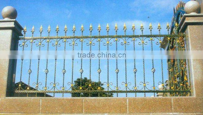 Top-selling handmade wrought iron garden border fence