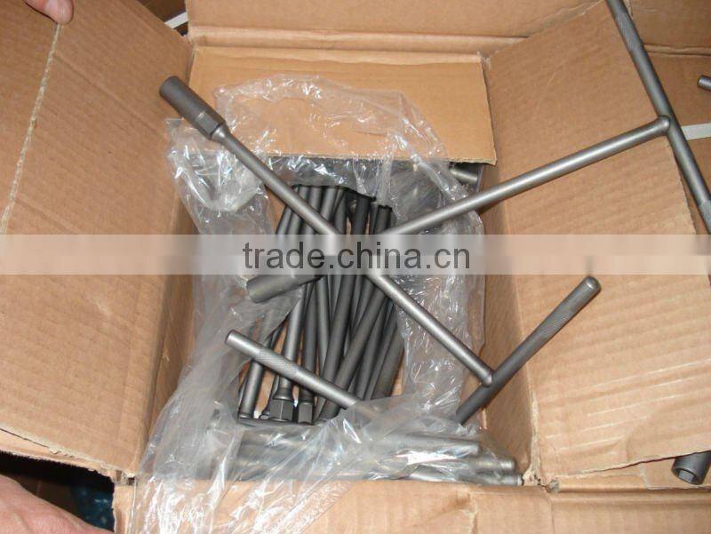 45#carbon steel T handle socket spanner wrench