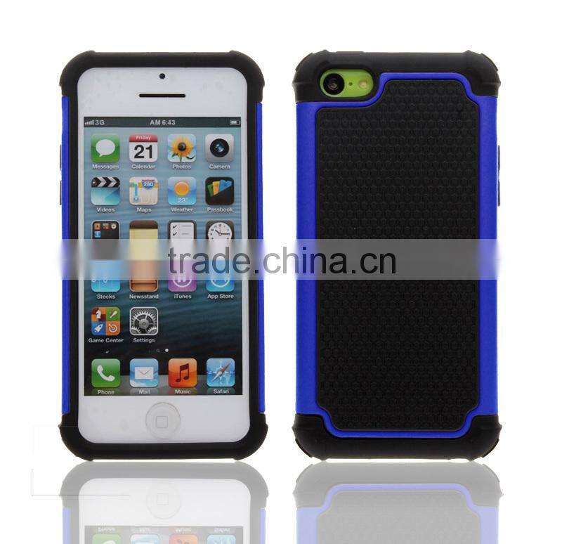 Football style TPU defender hybrid case for iPhone 5C