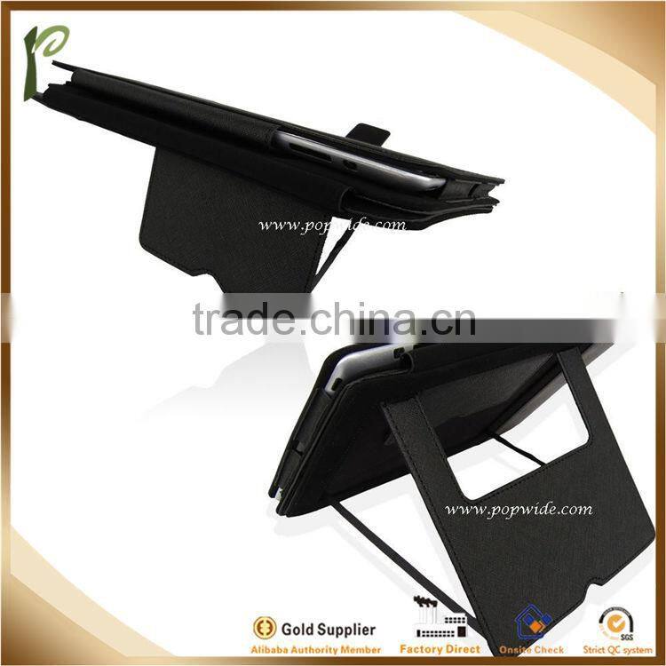 Popwide newest Bracket function PU Leather Case For ipad, belt clip case for ipad mini