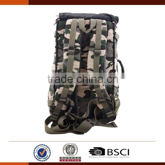 2016 hot sales outdoor camouflage backpack with laptop pocket