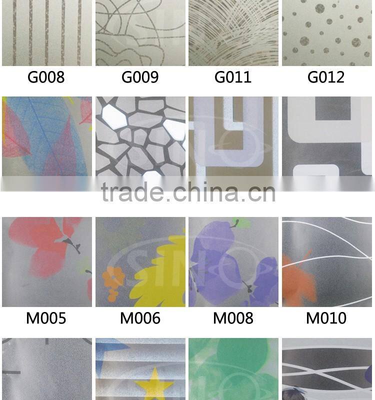 BL36 Best Price Window Decoration Vinyl Type 3D Glass Film