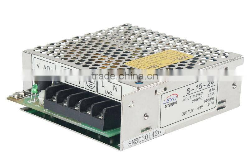 Hot sell 15w constant voltage single output AC DC 12 volt power supply