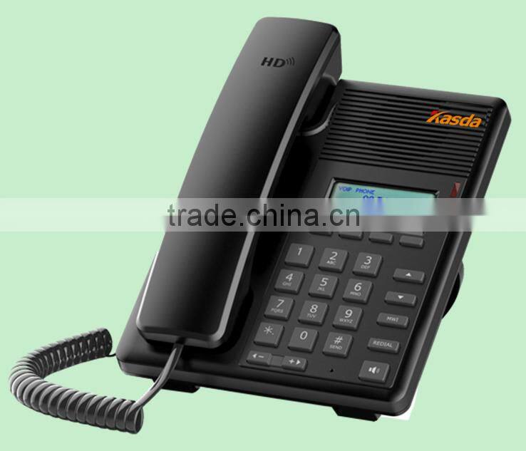 Kasda dual Ethernet switch SIP phone with Headset Interface