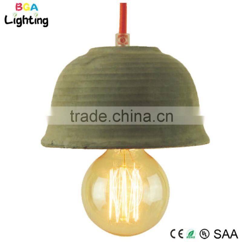 E27 lamp socket concrete lamp shade pendant lights/ lighting