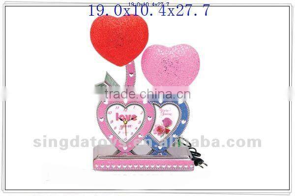 Beauty cat yellow and pink AIDS clock