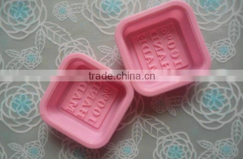 2 cavities handmade silicone soap mould