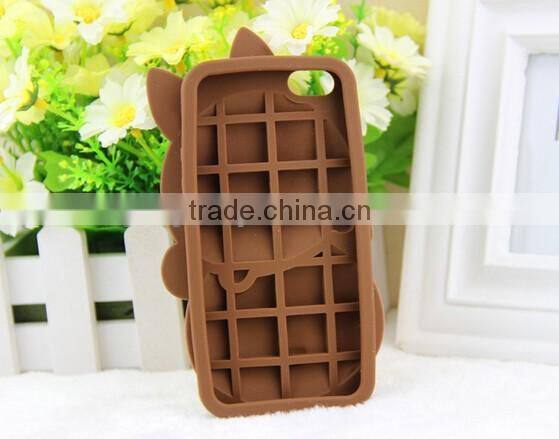 Hot sale new design cartoon silicone case for mobile positive for iphone