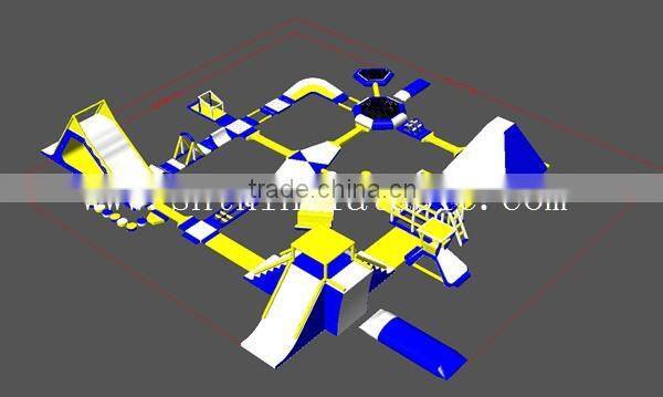 new design open water giant inflatable water park for adult