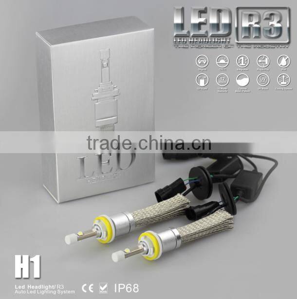 Auto Parts LED lights 40W 4800LM 6000k 12v 24v car led headlight h1 4800lm