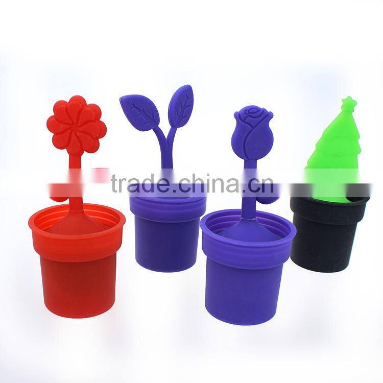 New Silicone Infuser Loose Tea Leaf Strainer Herbal Spice Filter Diffuser