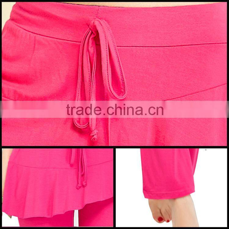 2015 fashion new design 100% cotton sexy yoga wear for women/custom yoga pants/girls wearing yoga pants