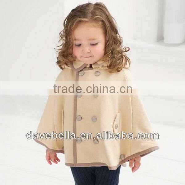 DB386 davebella autumn winter infant clothes toddler coat baby outwea cape mantle r baby cloak