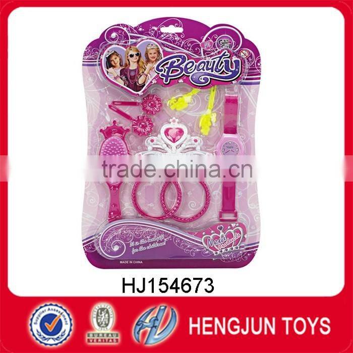 hot selling plastic jewelry set kids play beauty toys