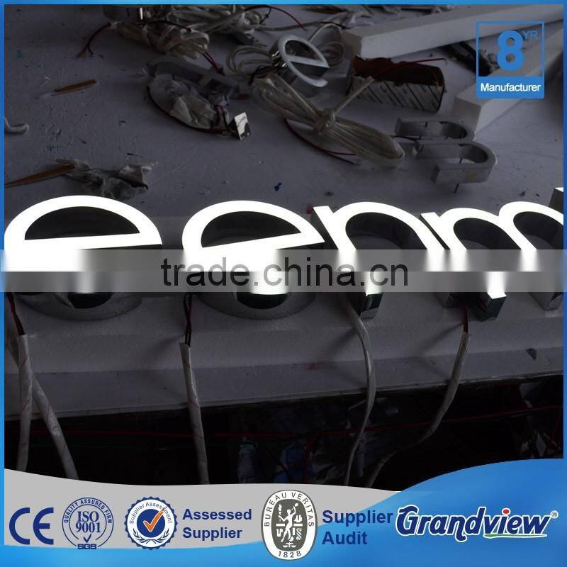 front-lit and backlit led electric company names small led letters
