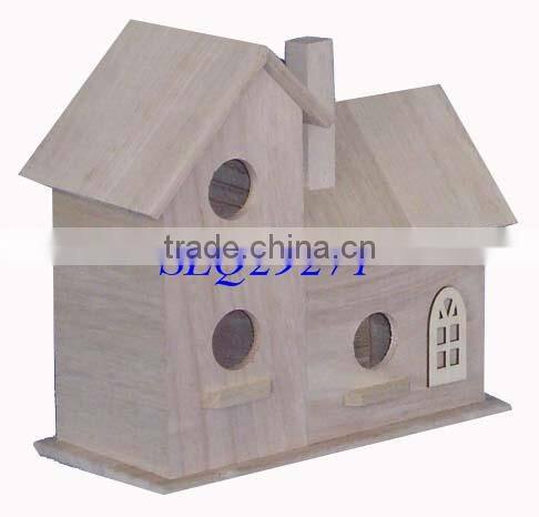 cheap handmade christmas wooden carved bird house