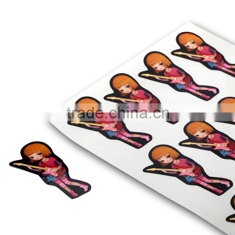 Hot sale fancy full color label printing cartoon sticker