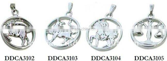 metal hockey ball charms/pendants