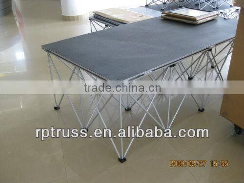 aluminum frame clear plexiglass cover stage