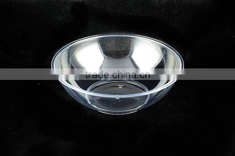 11" 2QT plastic round fruit bowl