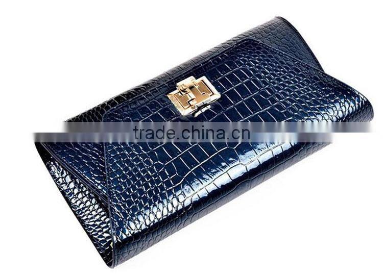 2015 new style fashionable custom luxury leather cluth bag