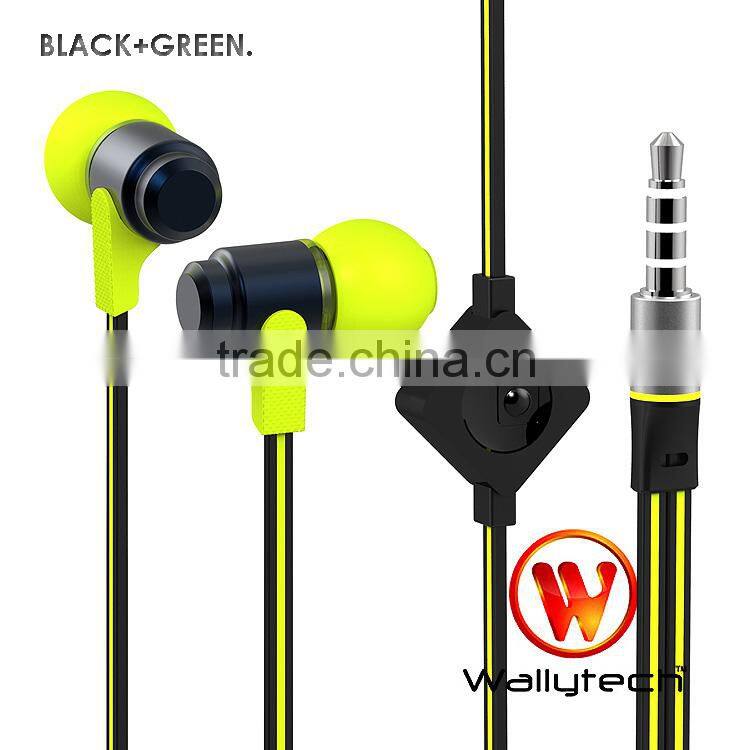 Flat cable Earphones